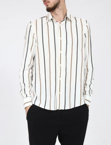 Camasa Zara, alb Alb