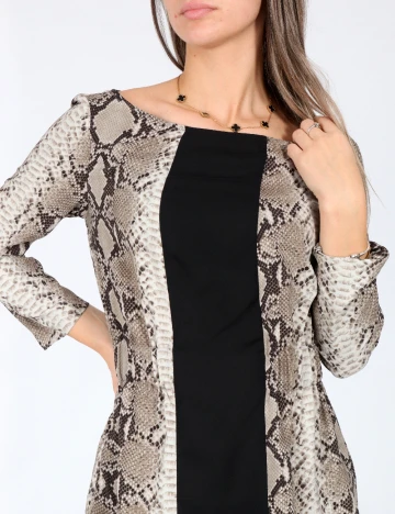 Rochie scurta Zara, imprimeu sarpe