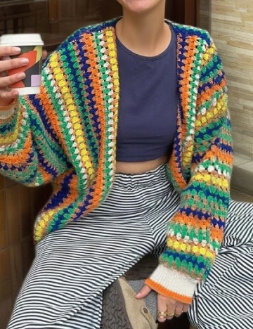 Cardigan SHEIN, mix culori