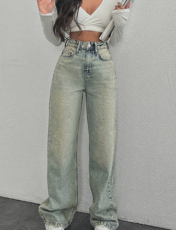 
						Blugi SHEIN, albastru