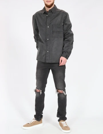 Jacheta Oversize Zara, gri inchis