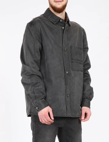 Jacheta Oversize Zara, gri inchis