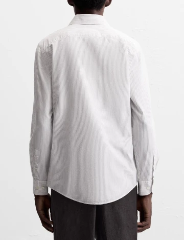 Camasa Zara, alb/gri Alb