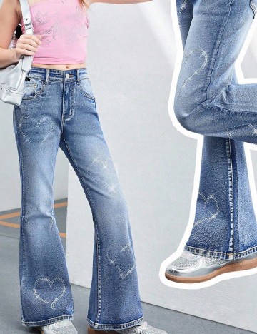 
						Blugi Shein Kids, albastru