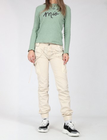 Pantaloni Bershka, bej