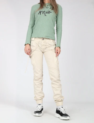 Pantaloni Bershka, bej