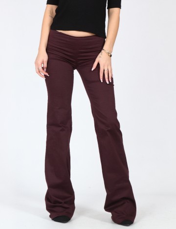 Pantaloni Bershka, pruna