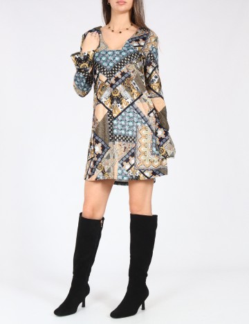 Rochie scurta Zara, mix culori