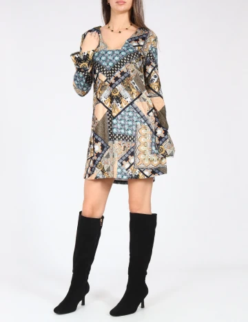 Rochie scurta Zara, mix culori