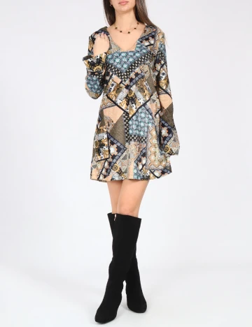 Rochie scurta Zara, mix culori