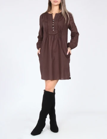 Rochie scurta Zara, maro Maro