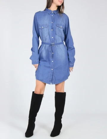 Rochie scurta Bershka, albastru Albastru