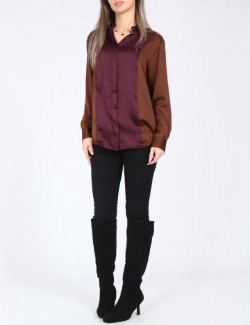 Camasa Zara, visiniu/maro