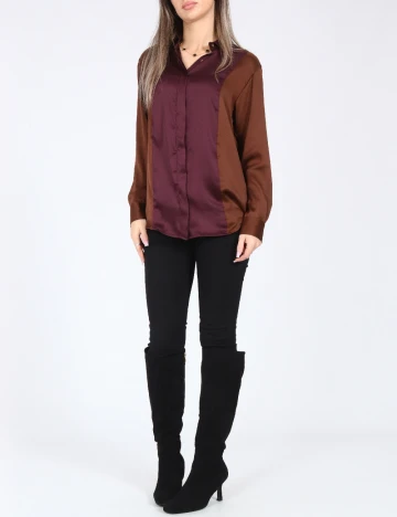 Camasa Zara, visiniu/maro