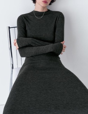 Rochie lunga Zara, gri