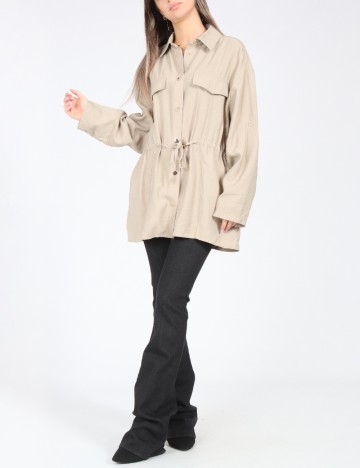 Camasa Oversize Zara, bej