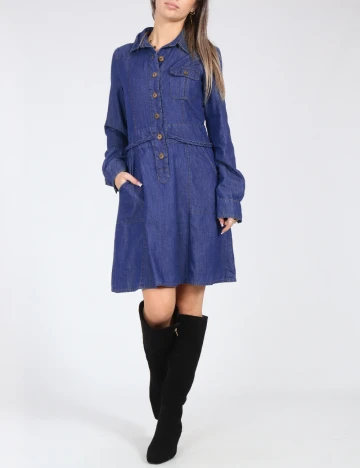 Rochie scurta Zara, albastru Albastru