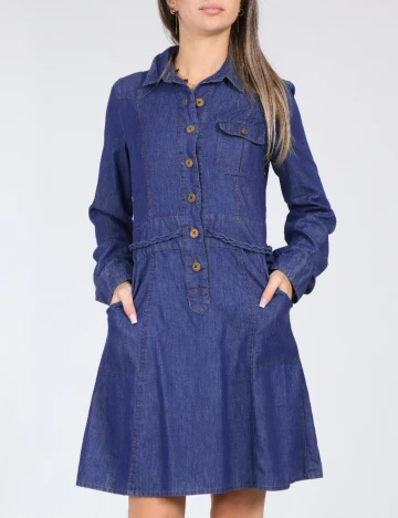 Rochie scurta Zara, albastru Albastru