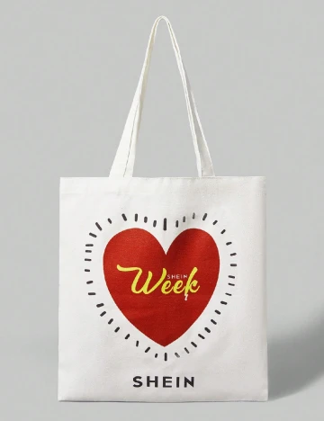 Sacosa SHEIN, alb