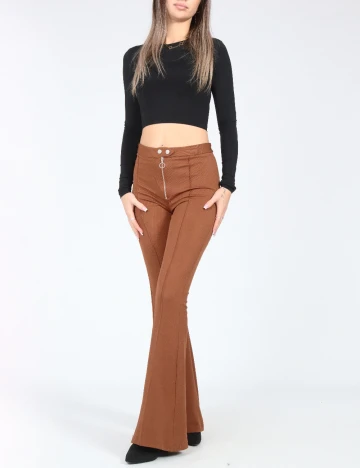 Pantaloni Zara, maro