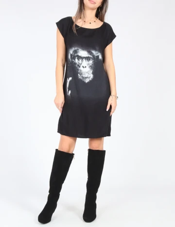 Rochie scurta Zara, negru Negru