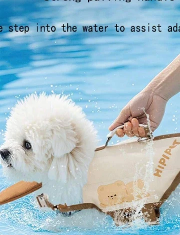 Vestă de salvare pentru animale de companie SHEIN, crem