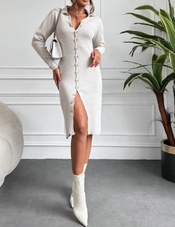 Rochie medie SHEIN, bej