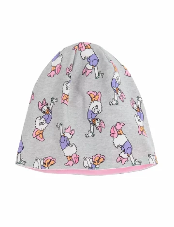 Caciula reversibila Disney, roz/gri