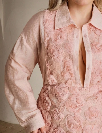 Compleu SHEIN CURVE, roz