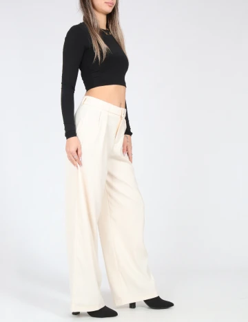 Pantaloni SHEIN, ecru