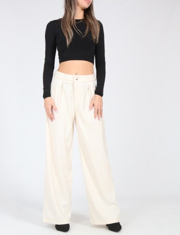 Pantaloni SHEIN, ecru
