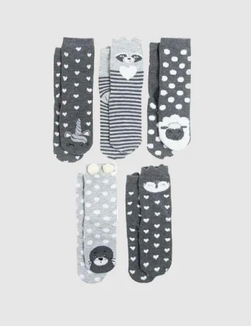 Set sosete 5 perechi Cool Club, gri