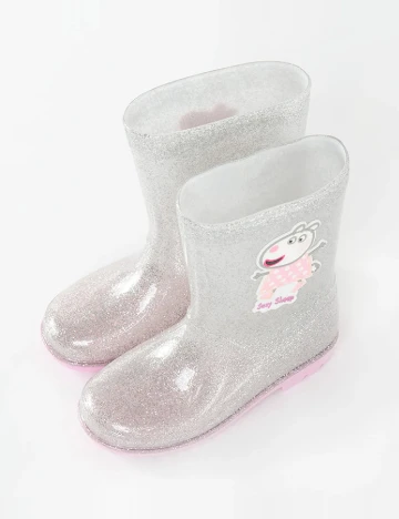 Cizme de ploaie Cool Club, argintiu