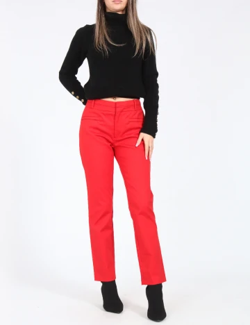 Pantaloni Zara, rosu