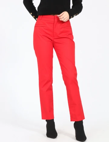 Pantaloni Zara, rosu