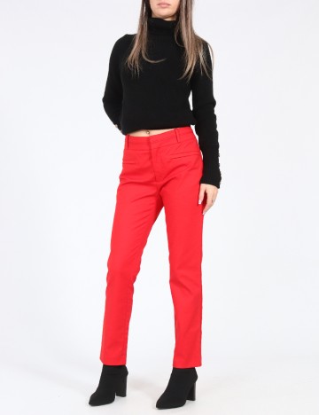 Pantaloni Zara, rosu