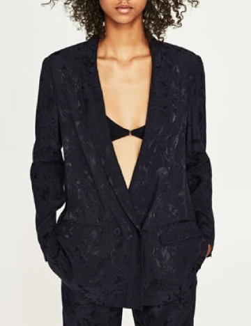 Sacou Zara, bleumarin