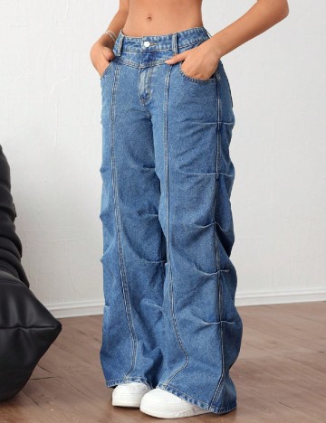 
						Blugi SHEIN, albastru