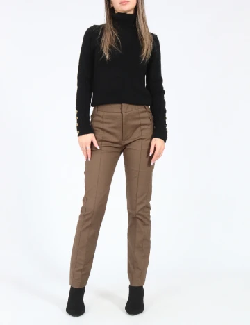 Pantaloni Zara, maro