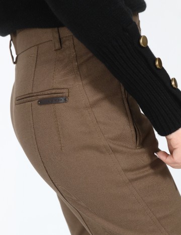 Pantaloni Zara, maro