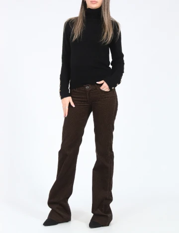 Pantaloni Zara, maro