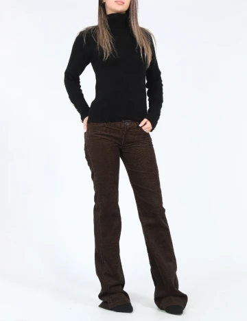 Pantaloni Zara, maro