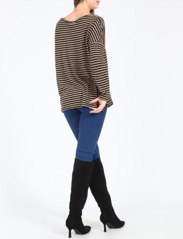 Bluza Zara, maro/negru