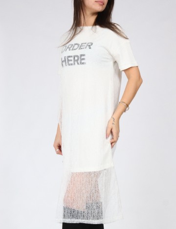 Rochie medie Zara, alb