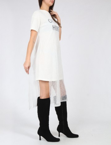 Rochie medie Zara, alb