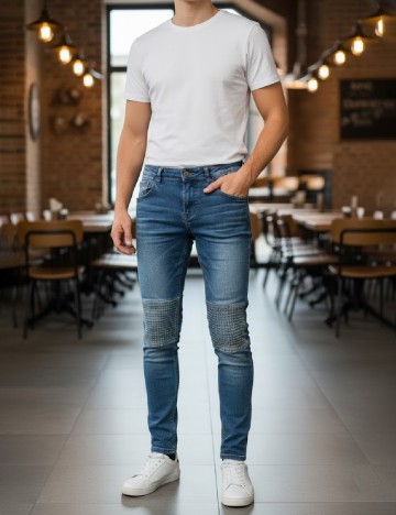 
						Blugi Zara, albastru