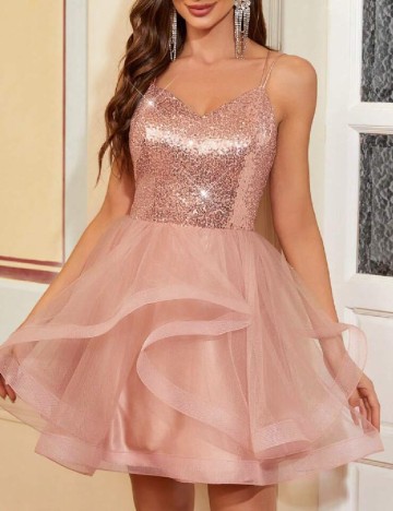 
						Rochie scurta SHEIN, roz