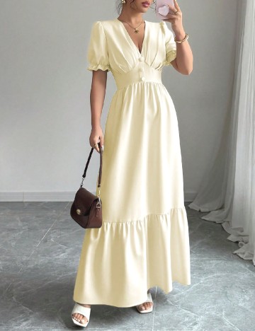 
						Rochie lunga SHEIN, ecru