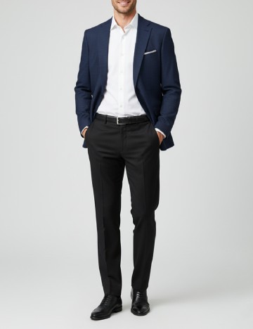 
						Sacou Zara, bleumarin