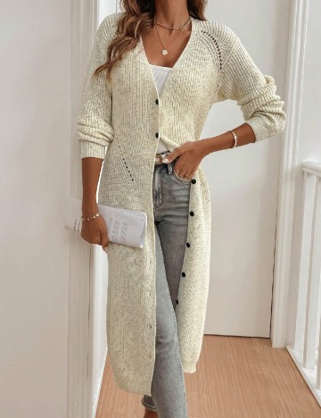 
						Cardigan SHEIN, ecru